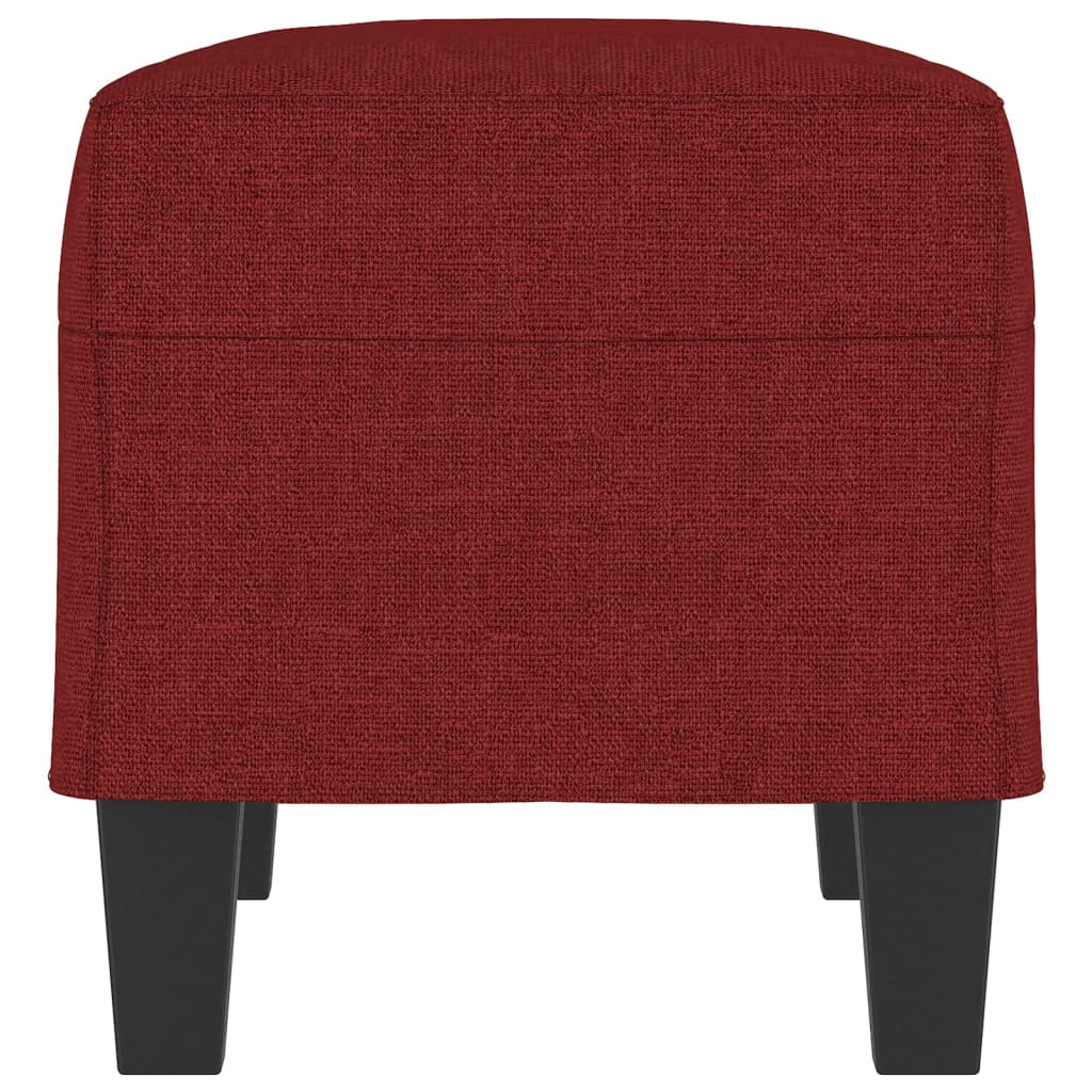 Banc Rouge bordeaux 70x35x41 cm Tissu - XIOS