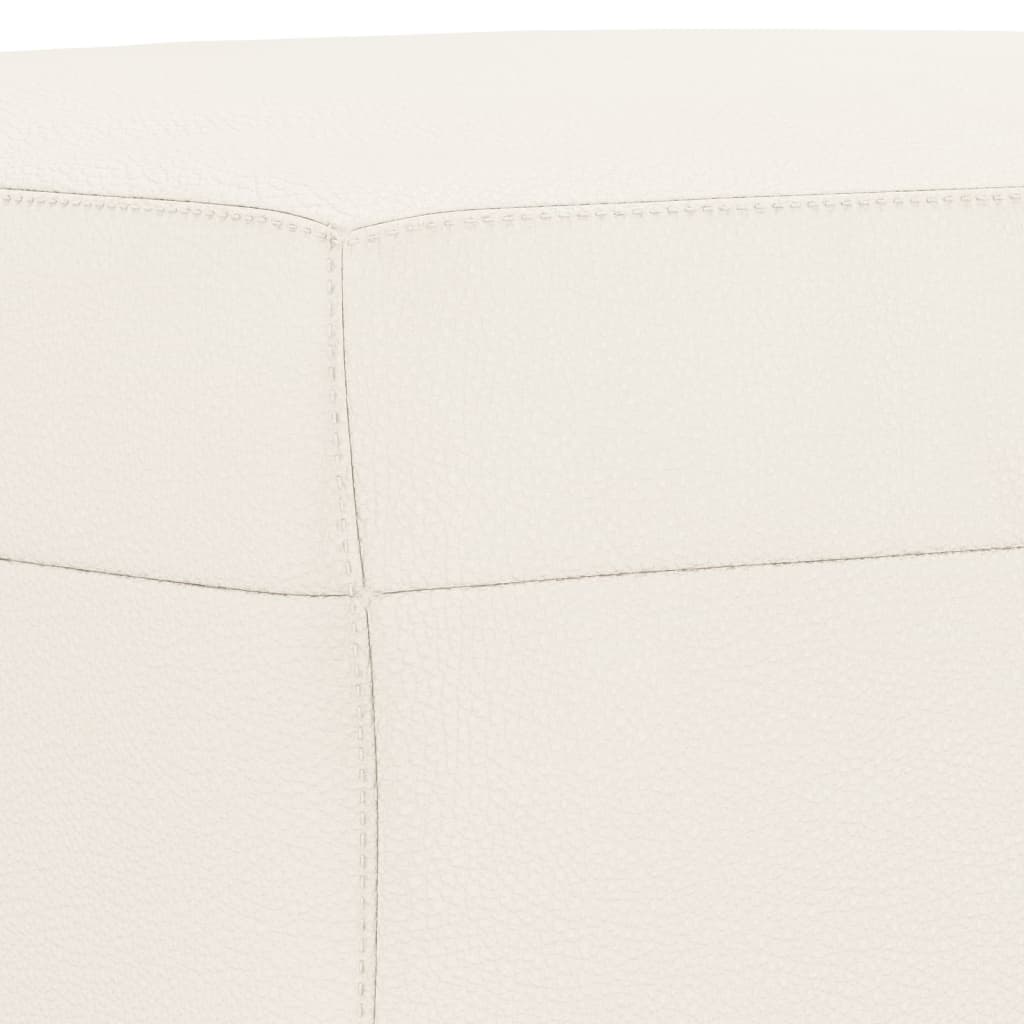 Banc Crème 70x35x41 cm Similicuir - XIOS