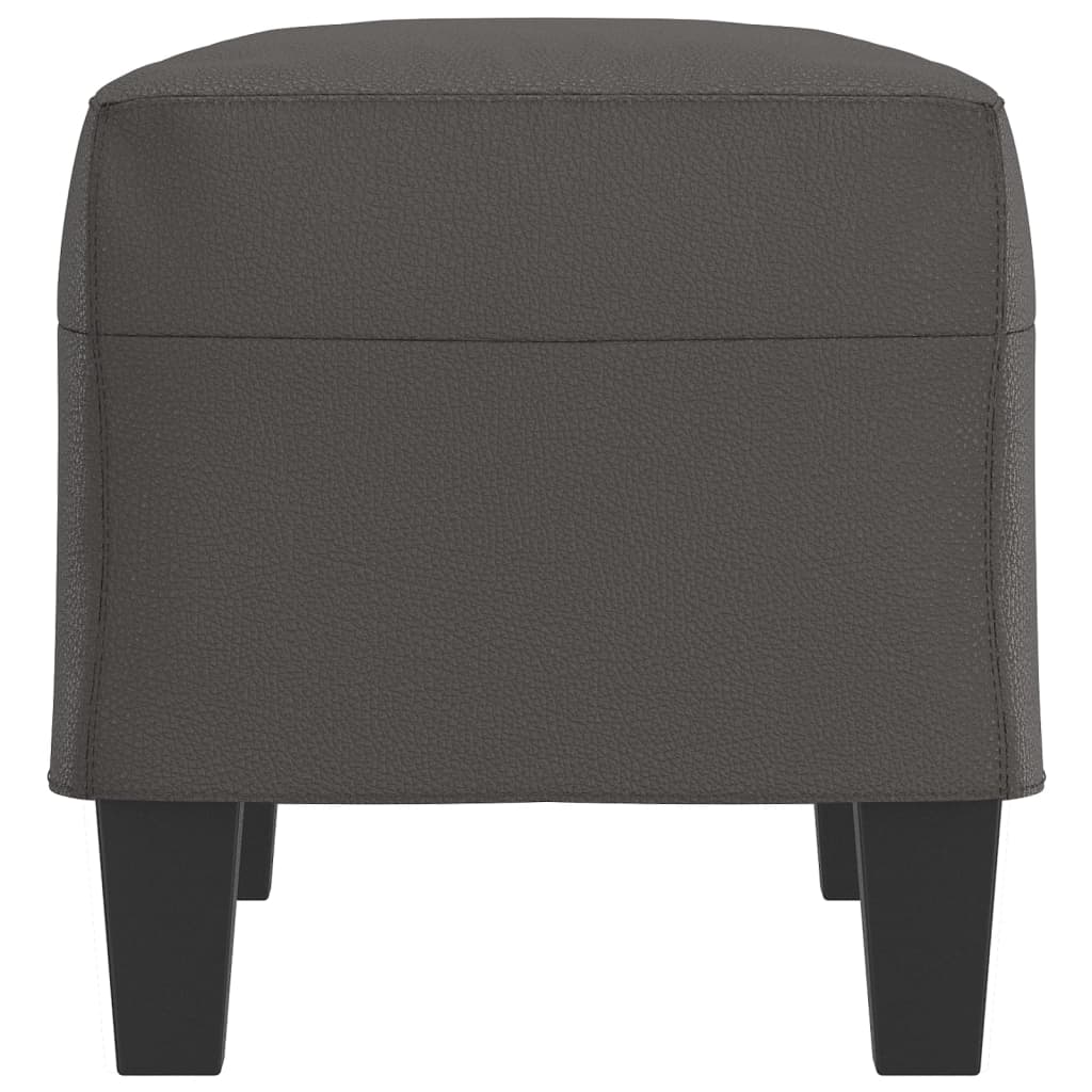 Banc Gris 70x35x41 cm Similicuir - XIOS