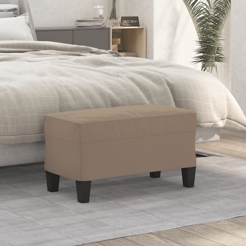 Banc Taupe 70x35x41 cm Tissu microfibre - XIOS