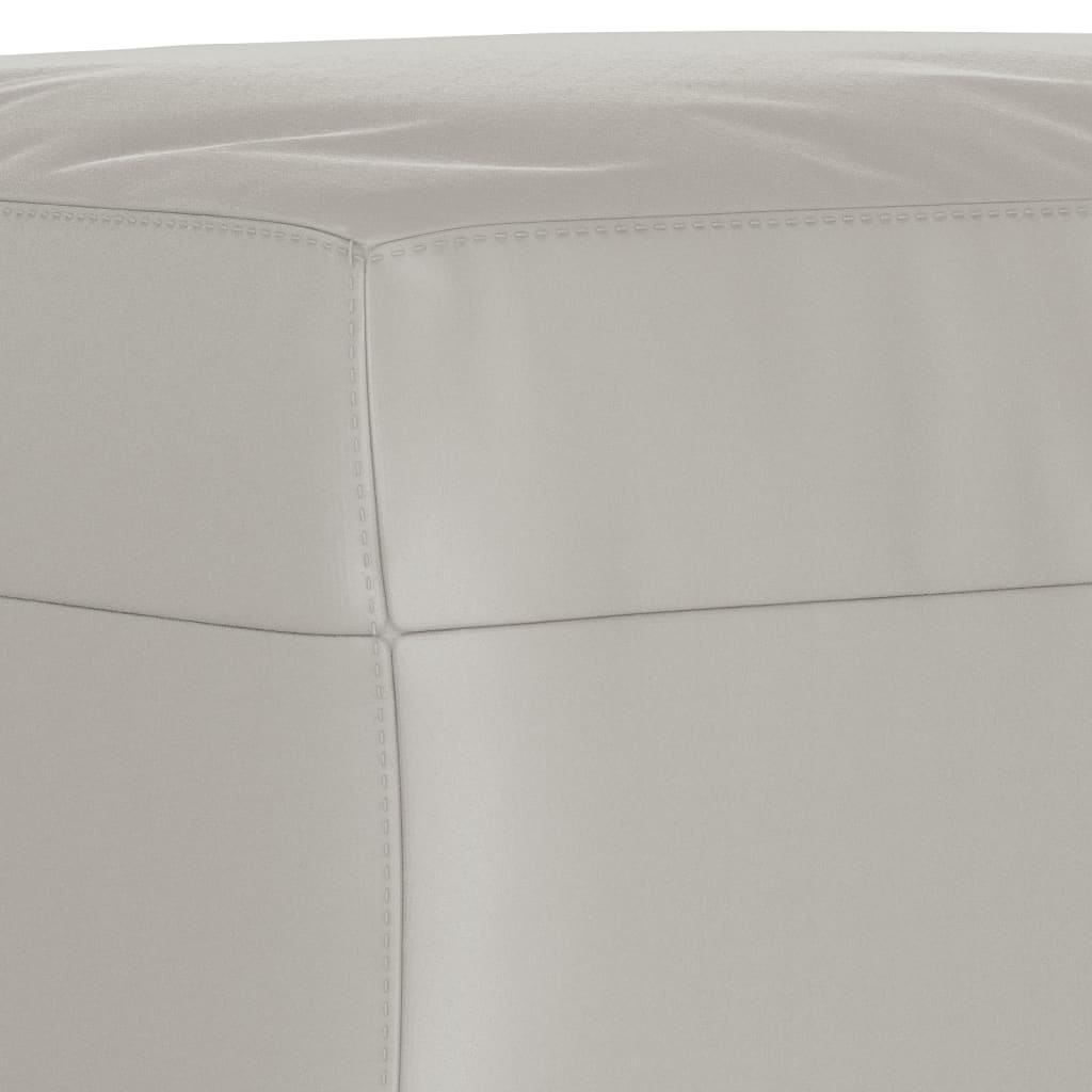 Banc Gris clair 70x35x41 cm Tissu microfibre - XIOS
