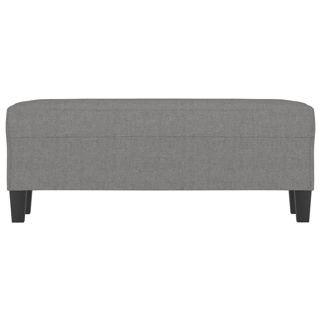Banc Gris foncé 100x35x41 cm Tissu - XIOS