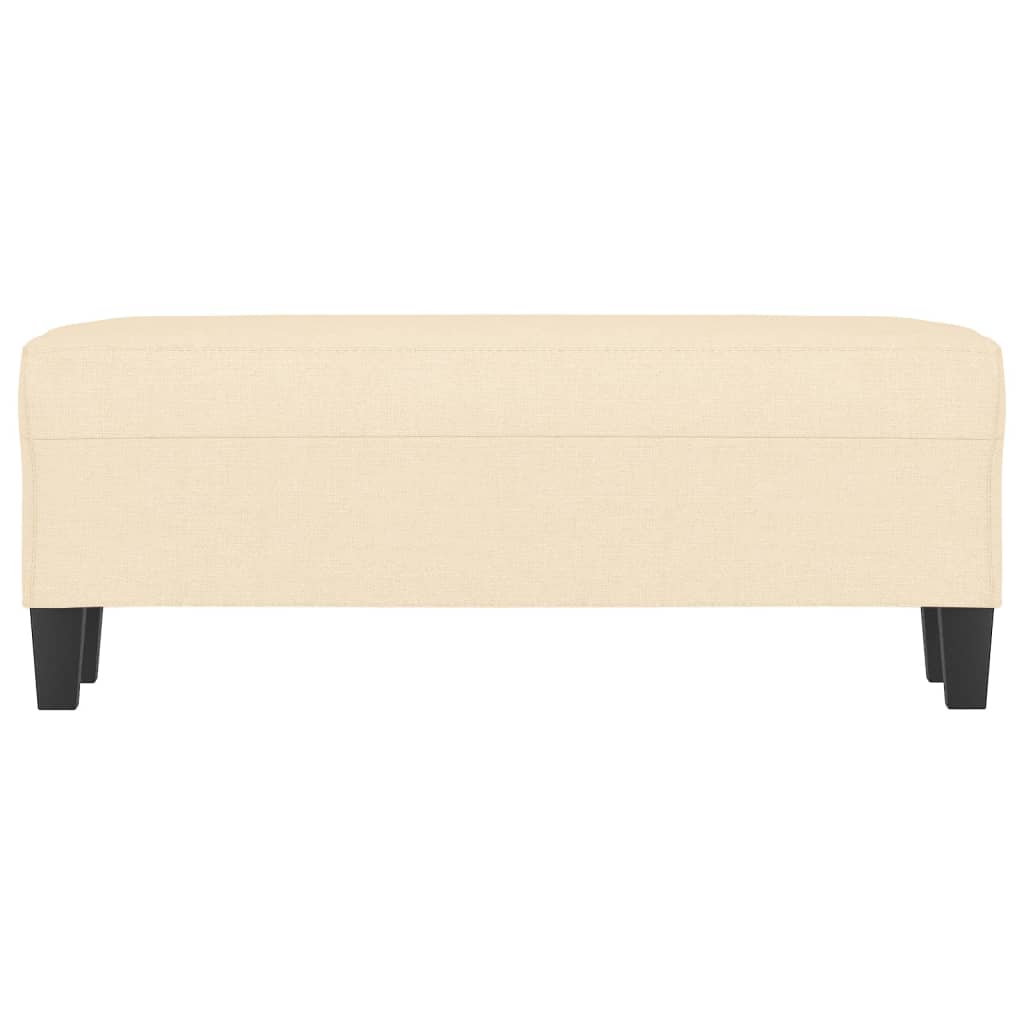 Banc Crème 100x35x41 cm Tissu - XIOS