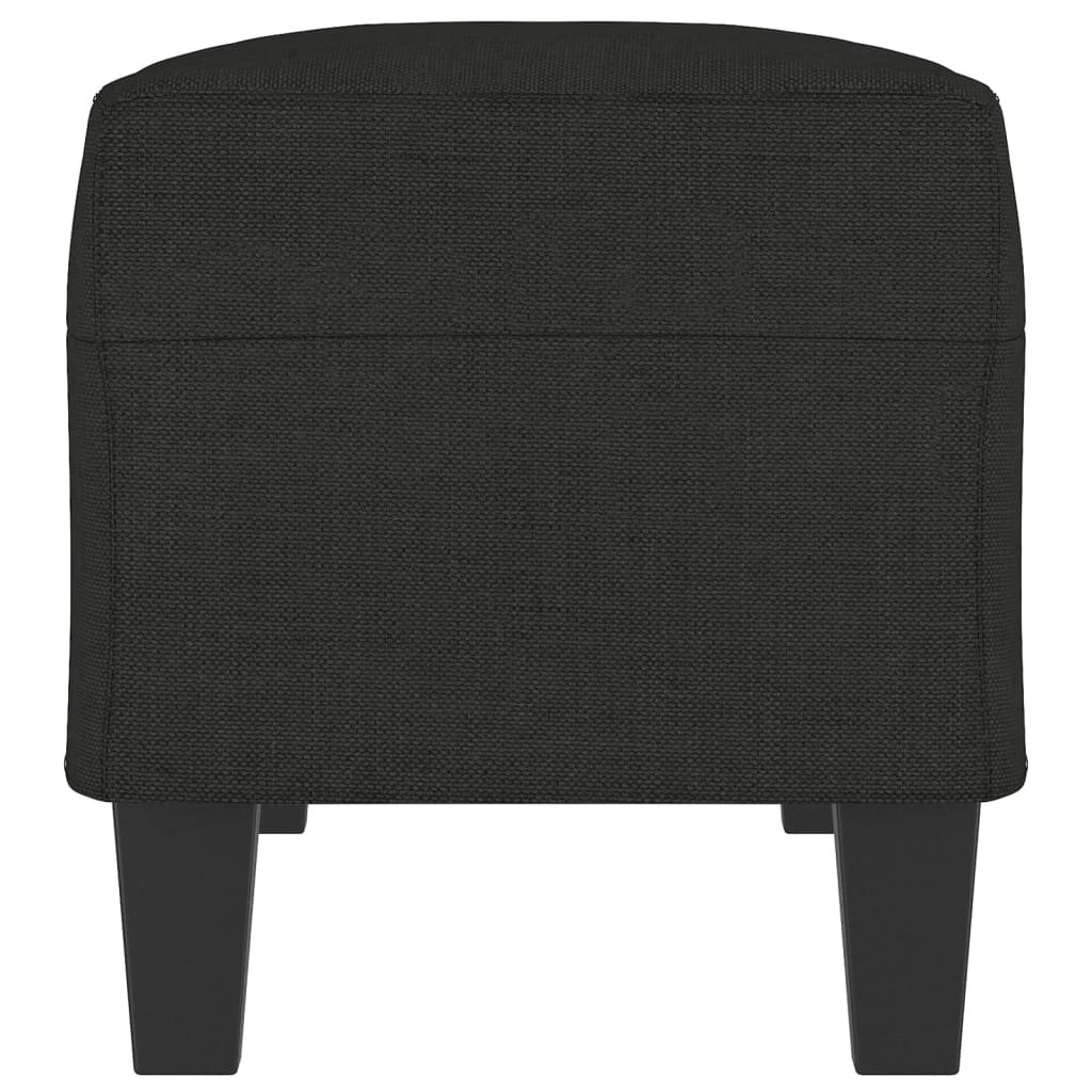 Banc Noir 100x35x41 cm Tissu - XIOS