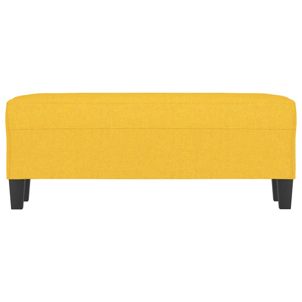 Banc Jaune clair 100x35x41 cm Tissu - XIOS