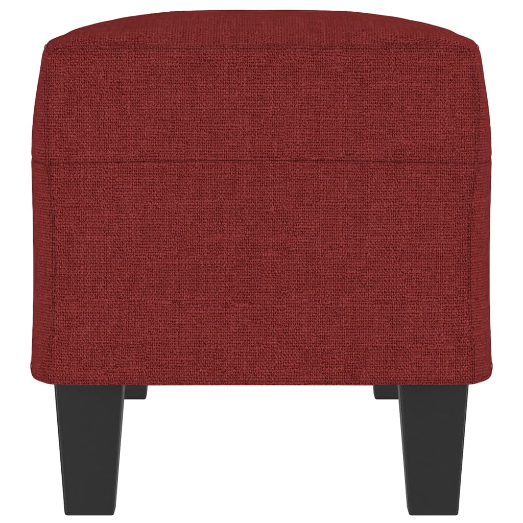Banc Rouge bordeaux 100x35x41 cm Tissu - XIOS
