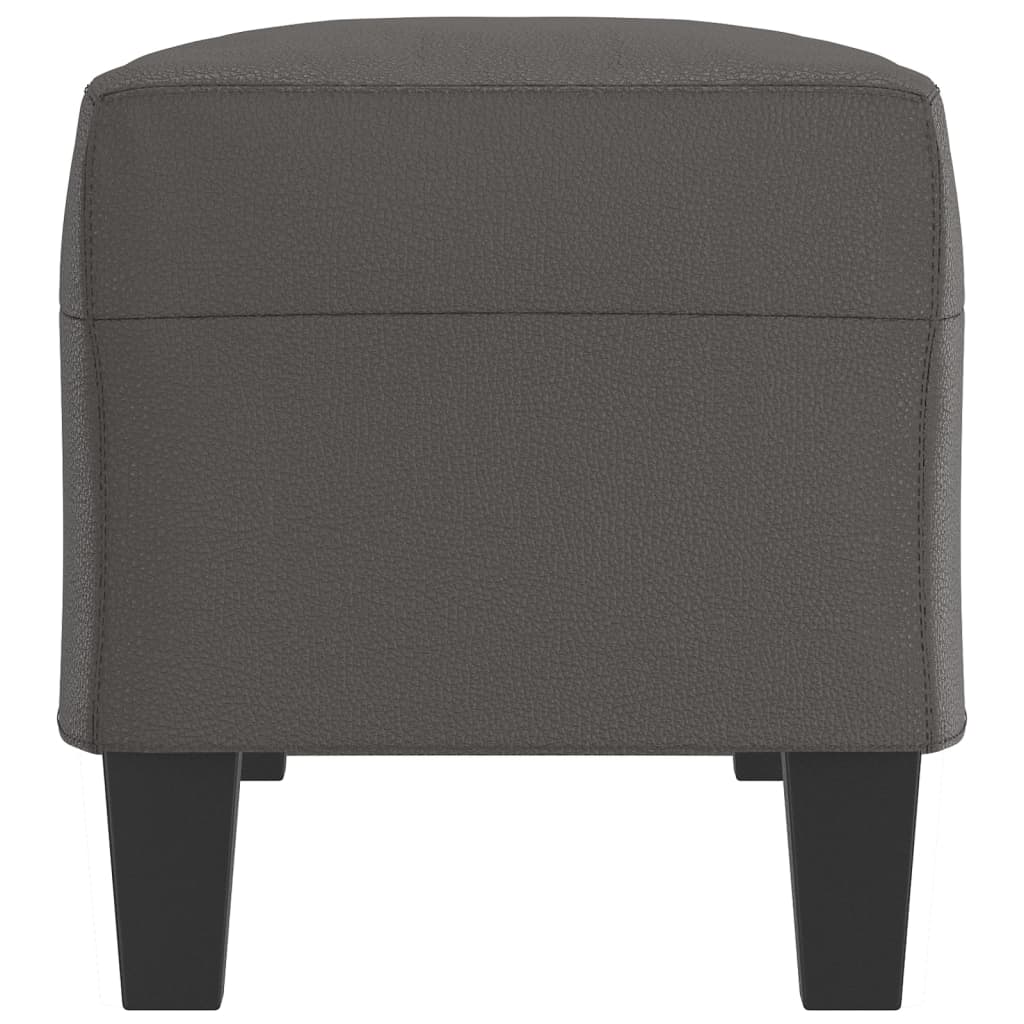 Banc Gris 100x35x41 cm Similicuir - XIOS
