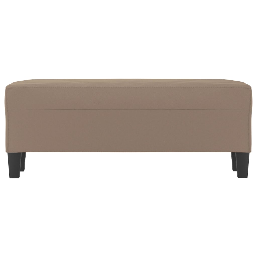 Banc Taupe 100x35x41 cm Tissu microfibre - XIOS