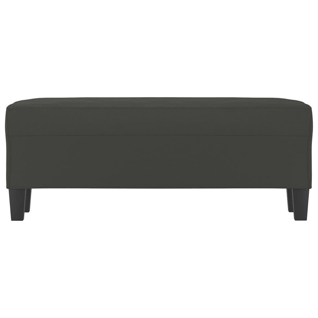 Banc Gris foncé 100x35x41 cm Tissu microfibre - XIOS