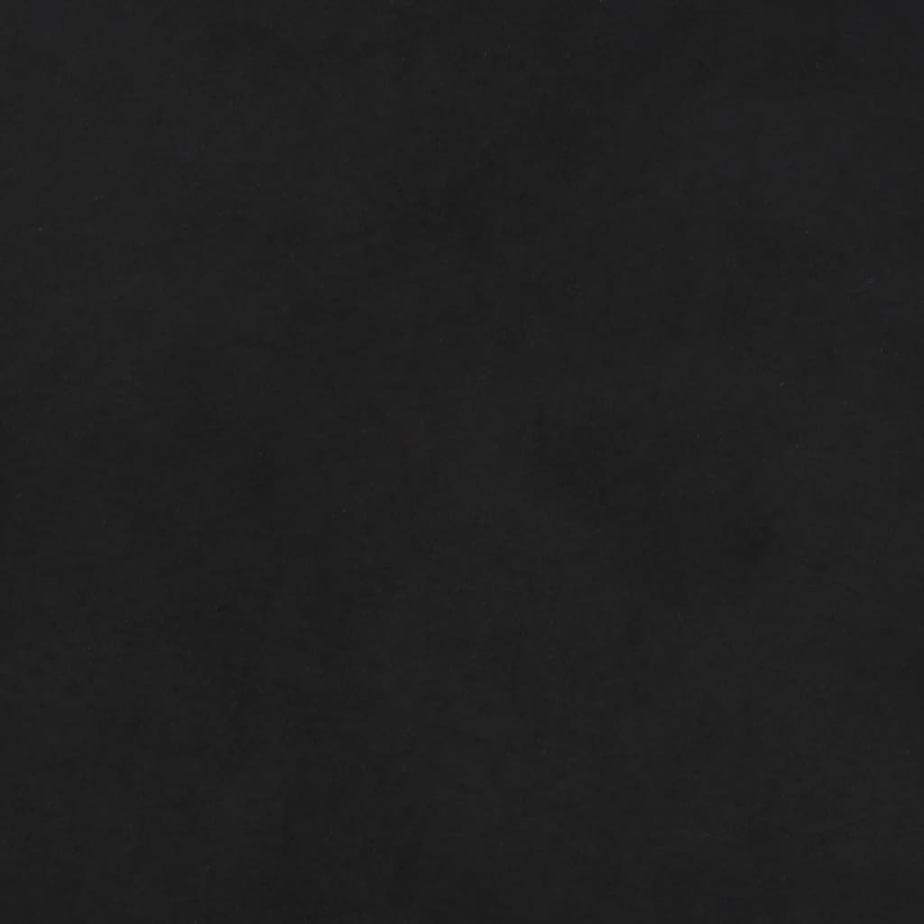 Banc Noir 100x35x41 cm Tissu microfibre - XIOS