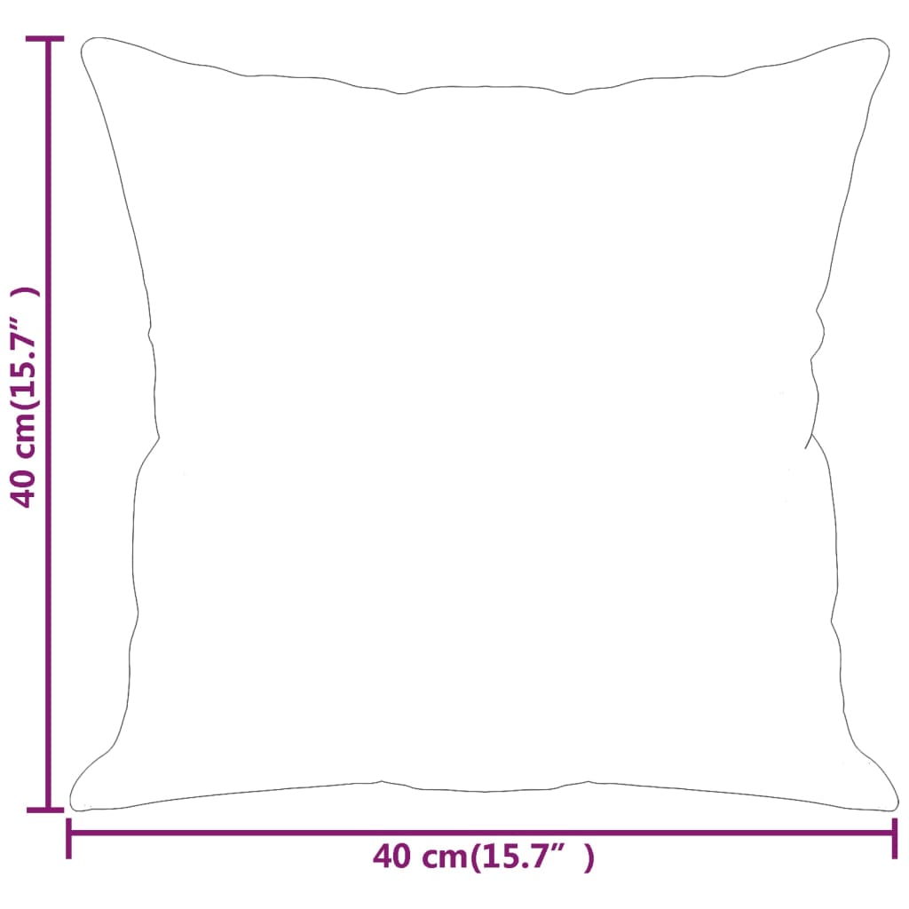 Coussins décoratifs 2 pcs Jaune 40x40 cm Velours Coussins décoratifs vidaXL   