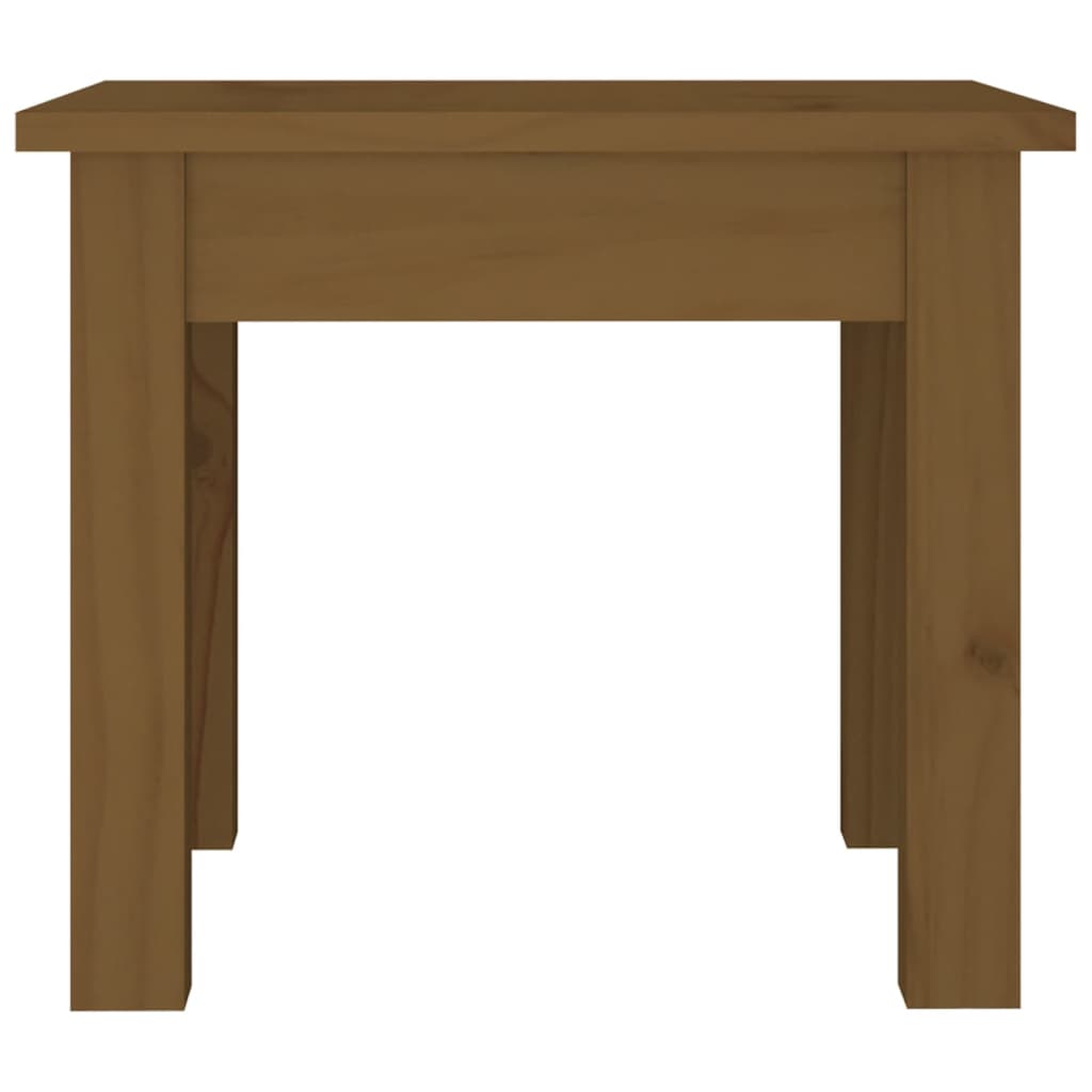 Table basse Marron miel 35x35x30 cm Bois massif de pin - XIOS