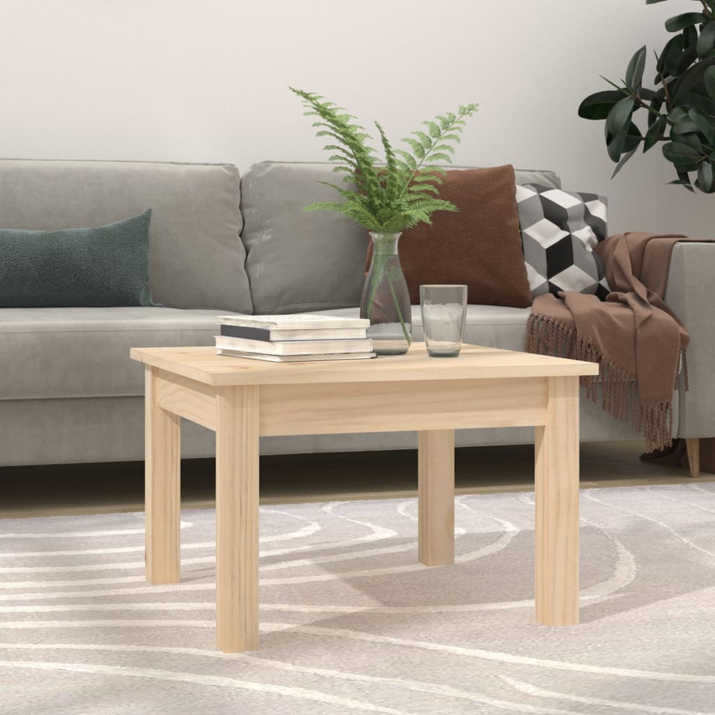Table basse 45x45x30 cm Bois massif de pin - XIOS