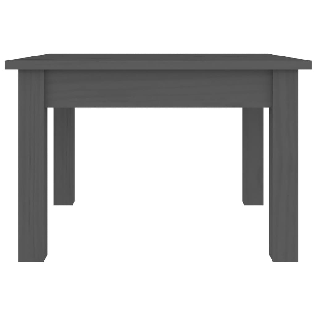 Table basse Gris 45x45x30 cm Bois massif de pin - XIOS