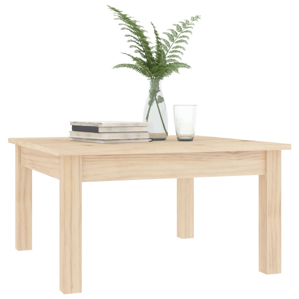 Table basse 55x55x30 cm Bois massif de pin - XIOS