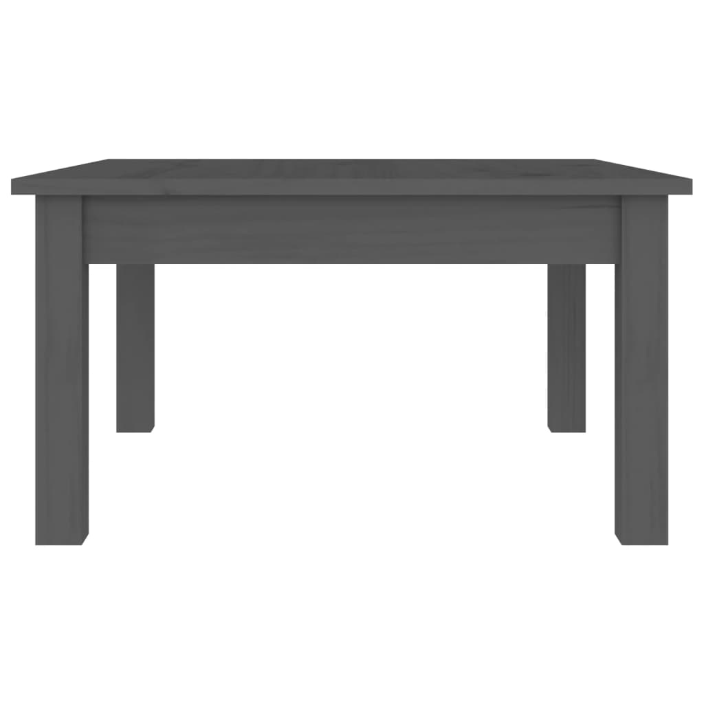 Table basse Gris 55x55x30 cm Bois massif de pin - XIOS