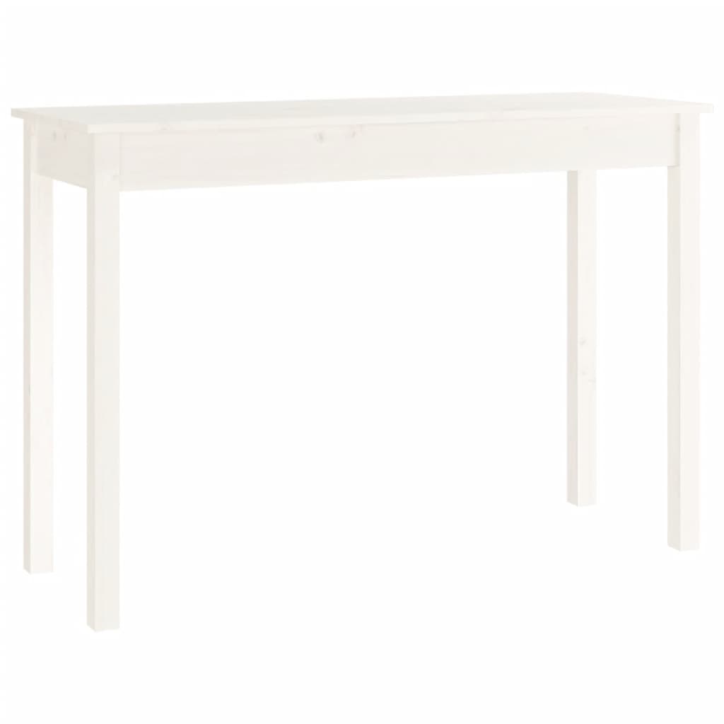 Table console Blanc 110x40x75 cm Bois massif de pin - XIOS