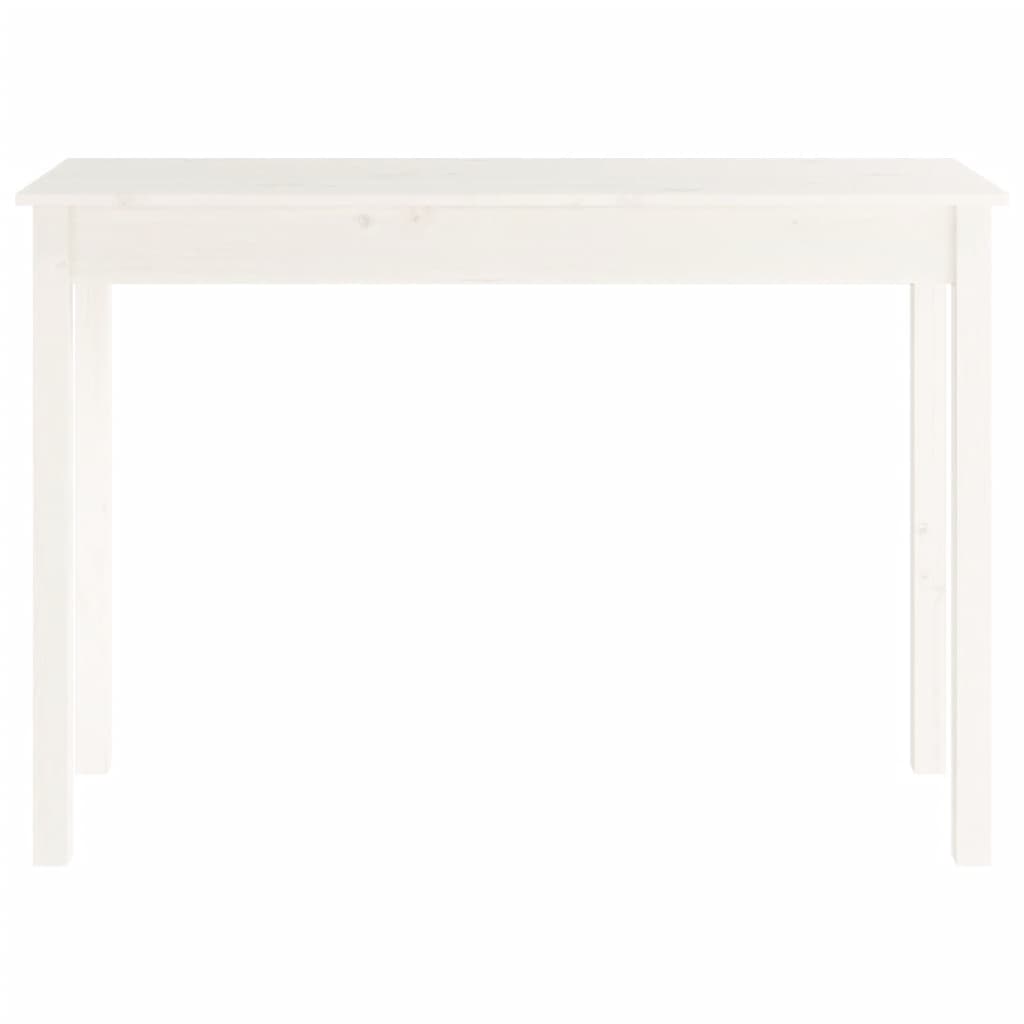 Table console Blanc 110x40x75 cm Bois massif de pin - XIOS