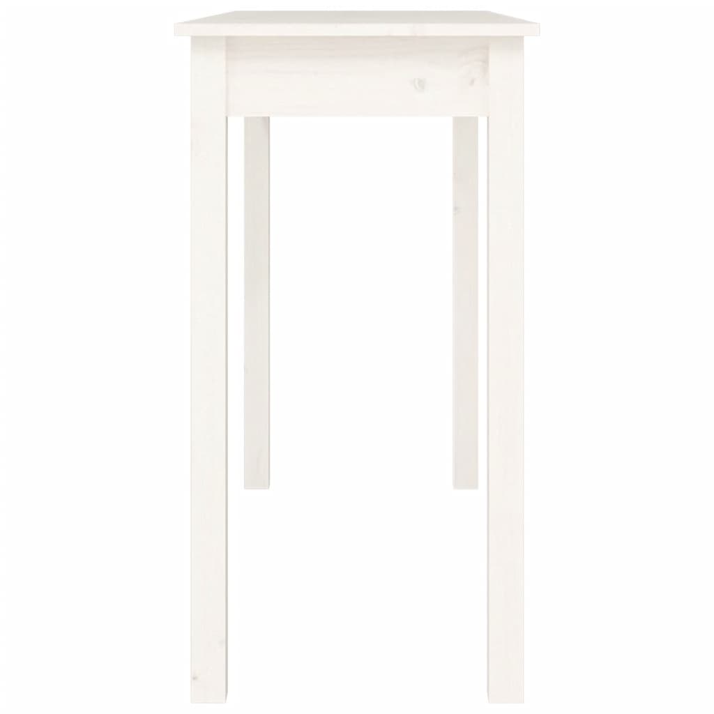 Table console Blanc 110x40x75 cm Bois massif de pin - XIOS