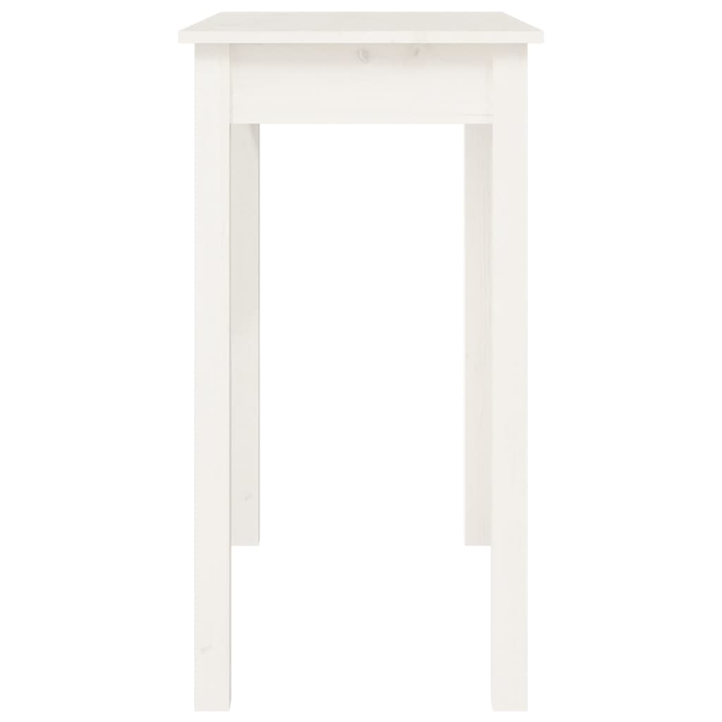 Table console Blanc 80x40x75 cm Bois massif de pin - XIOS