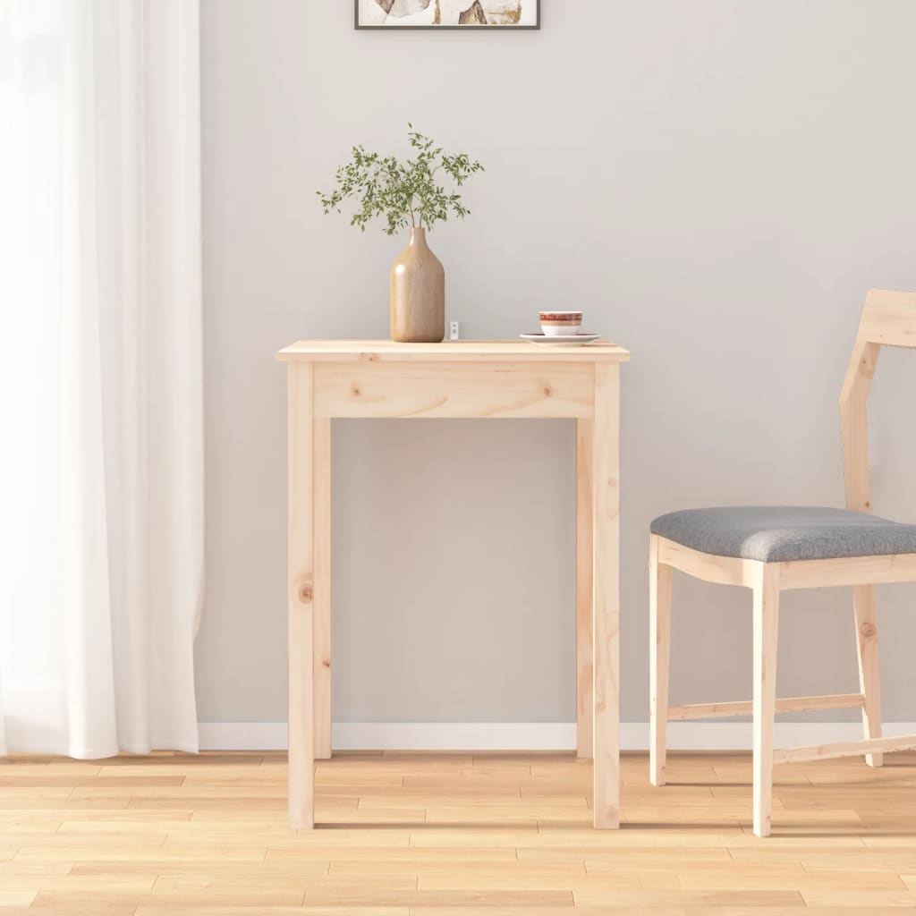 Table à manger 55x55x75 cm Bois massif de pin - XIOS