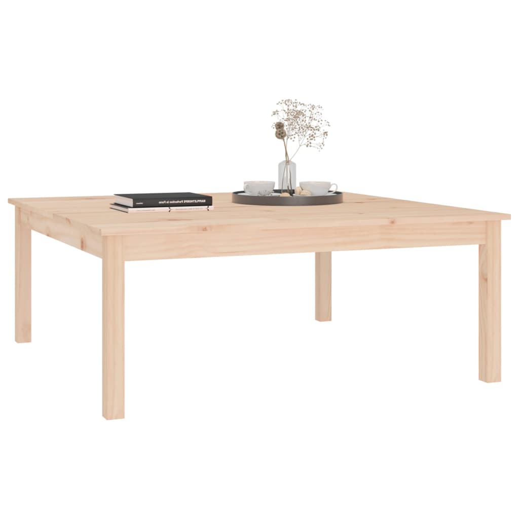 Table basse 100x100x40 cm Bois massif de pin