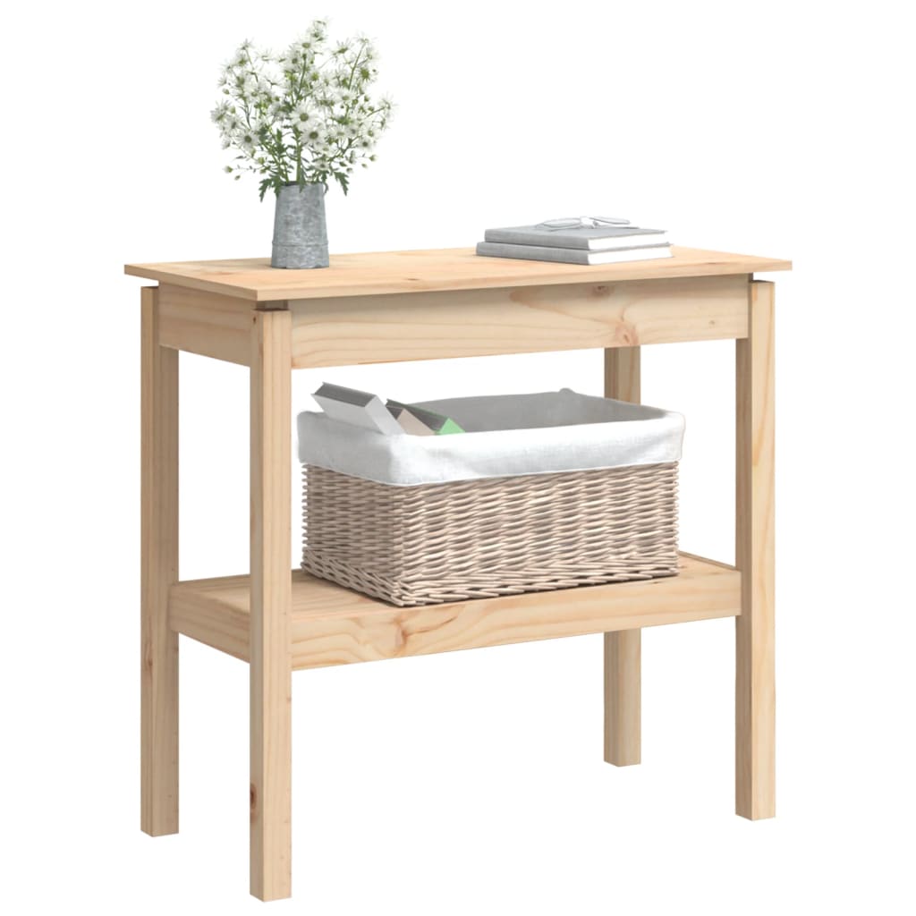 Table console 80x40x75 cm Bois massif de pin - XIOS