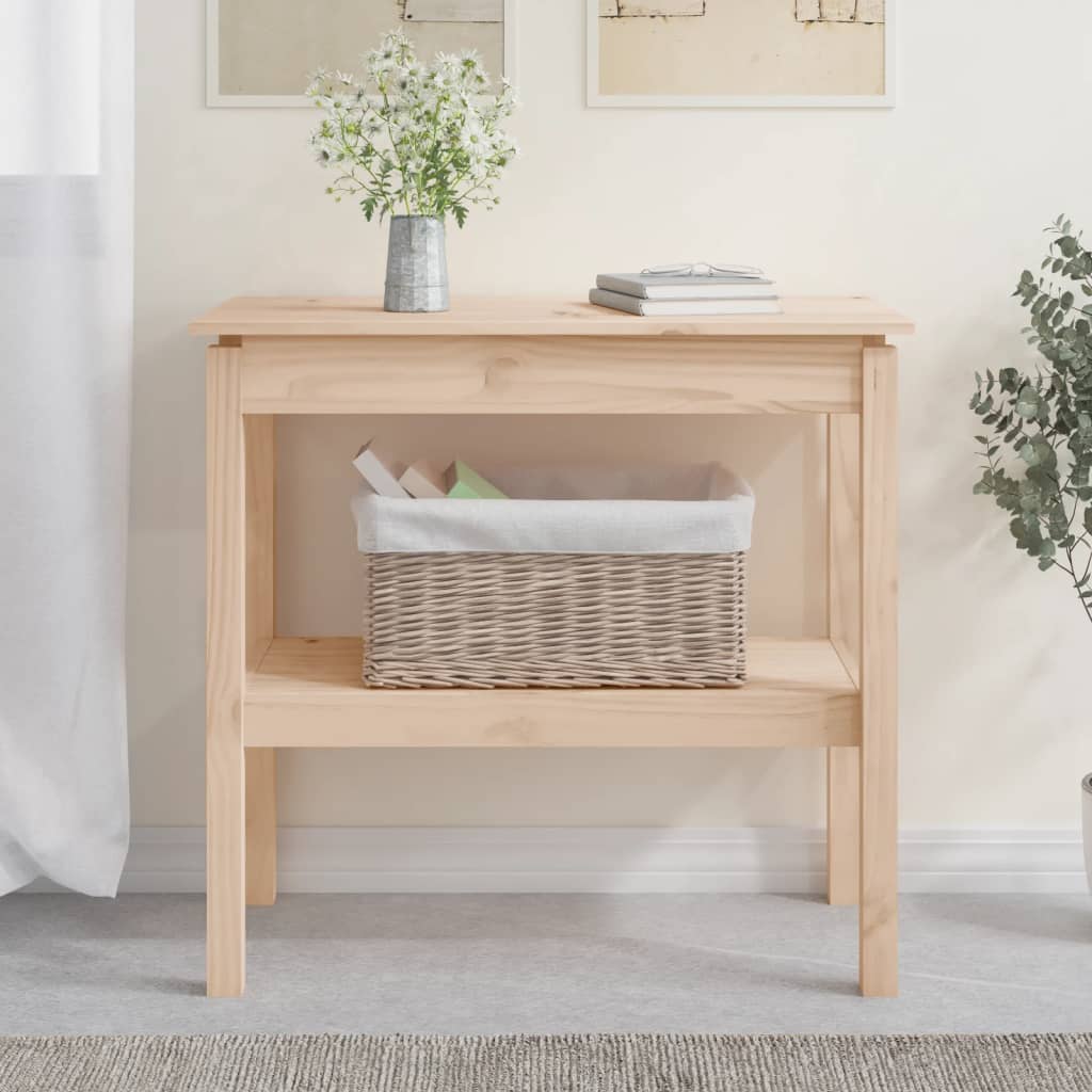 Table console 80x40x75 cm Bois massif de pin - XIOS