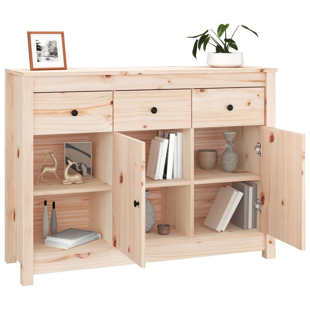 Buffet 100x35x74 cm Bois massif de pin - XIOS