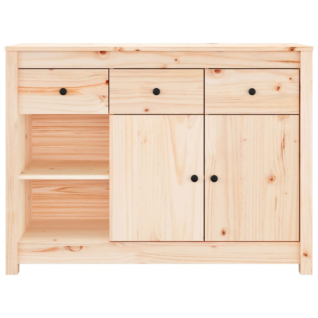 Buffet 100x35x74 cm Bois massif de pin - XIOS