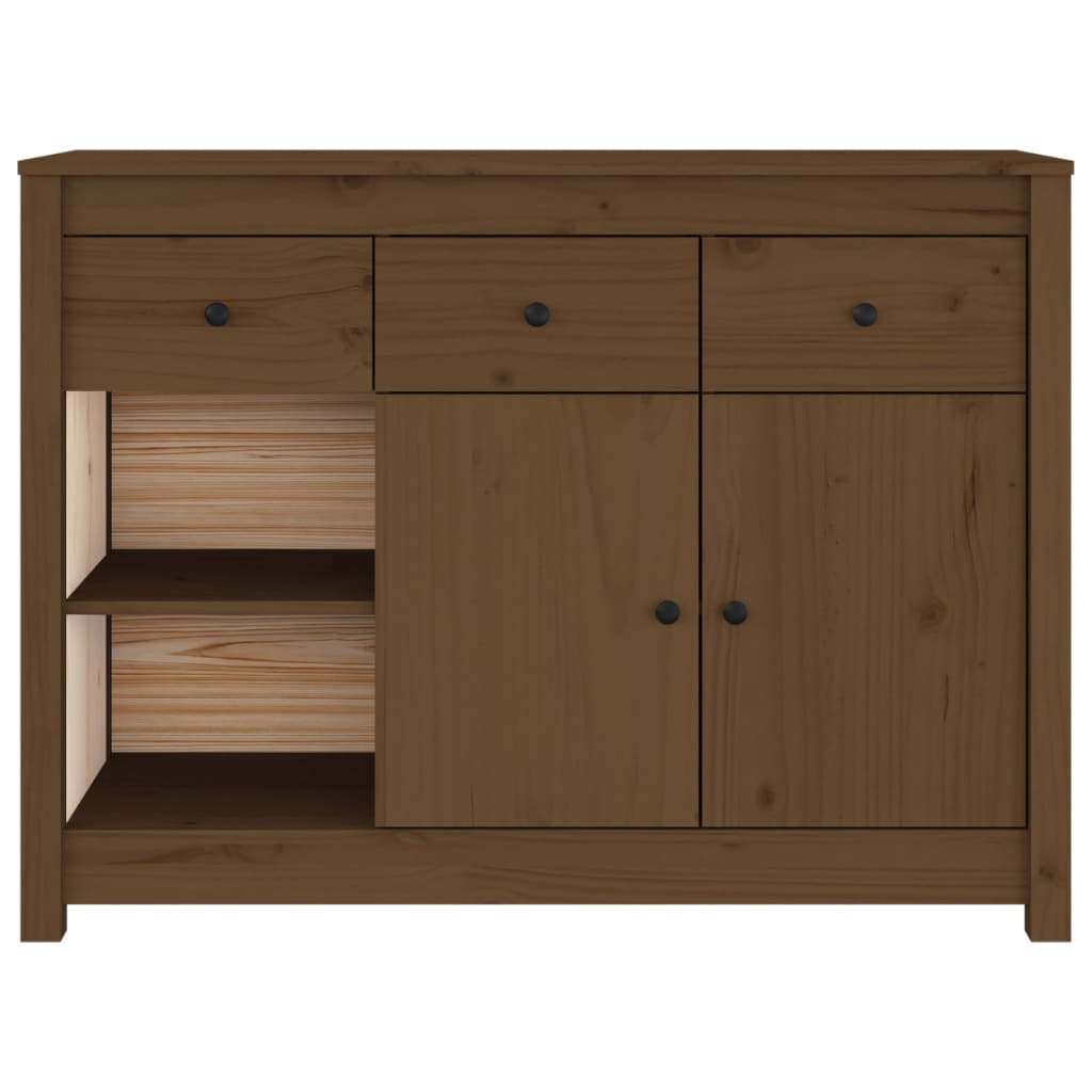 Buffet Marron miel 100x35x74 cm Bois massif de pin - XIOS
