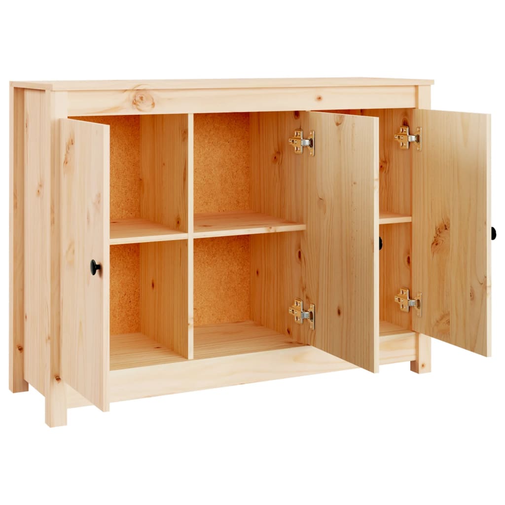 Buffet 100x35x74 cm Bois massif de pin - XIOS