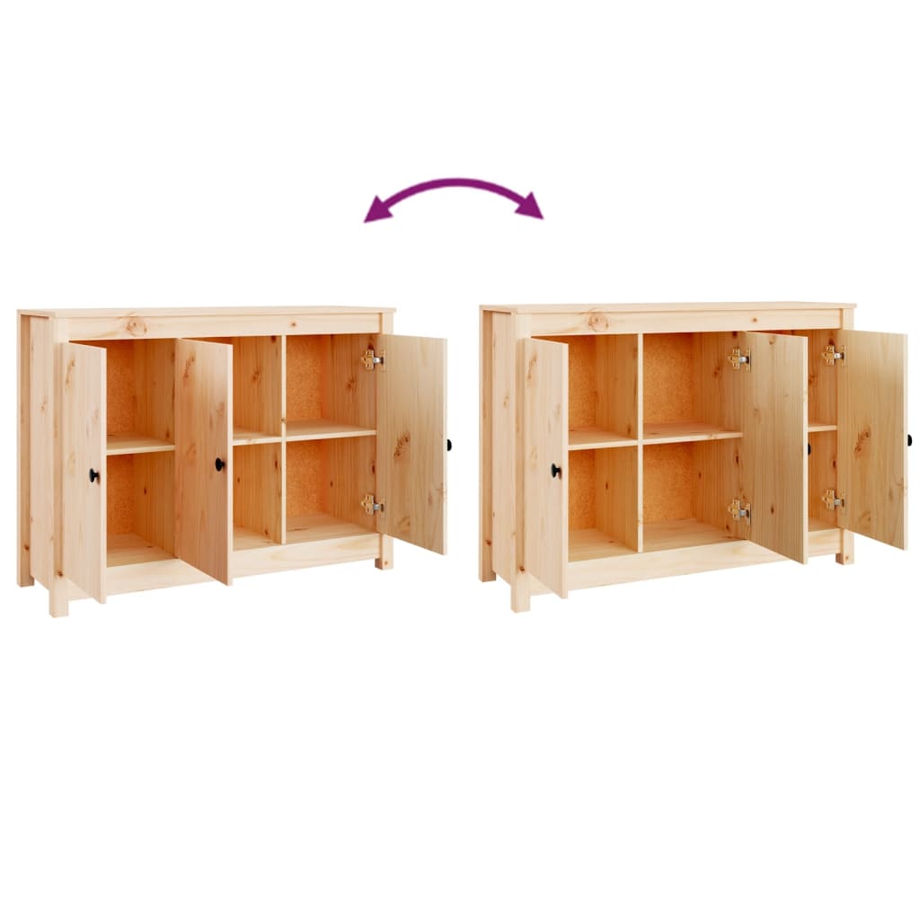Buffet 100x35x74 cm Bois massif de pin - XIOS