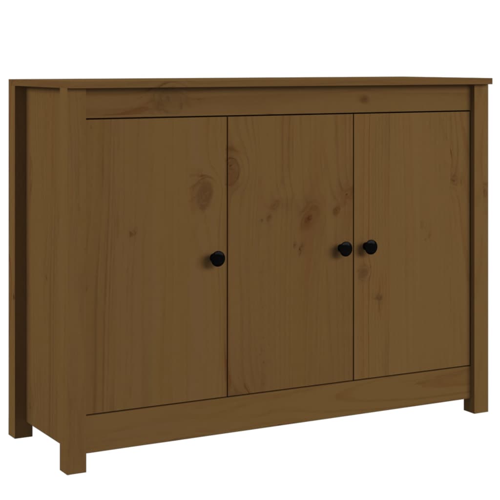Buffet Marron miel 100x35x74 cm Bois massif de pin - XIOS