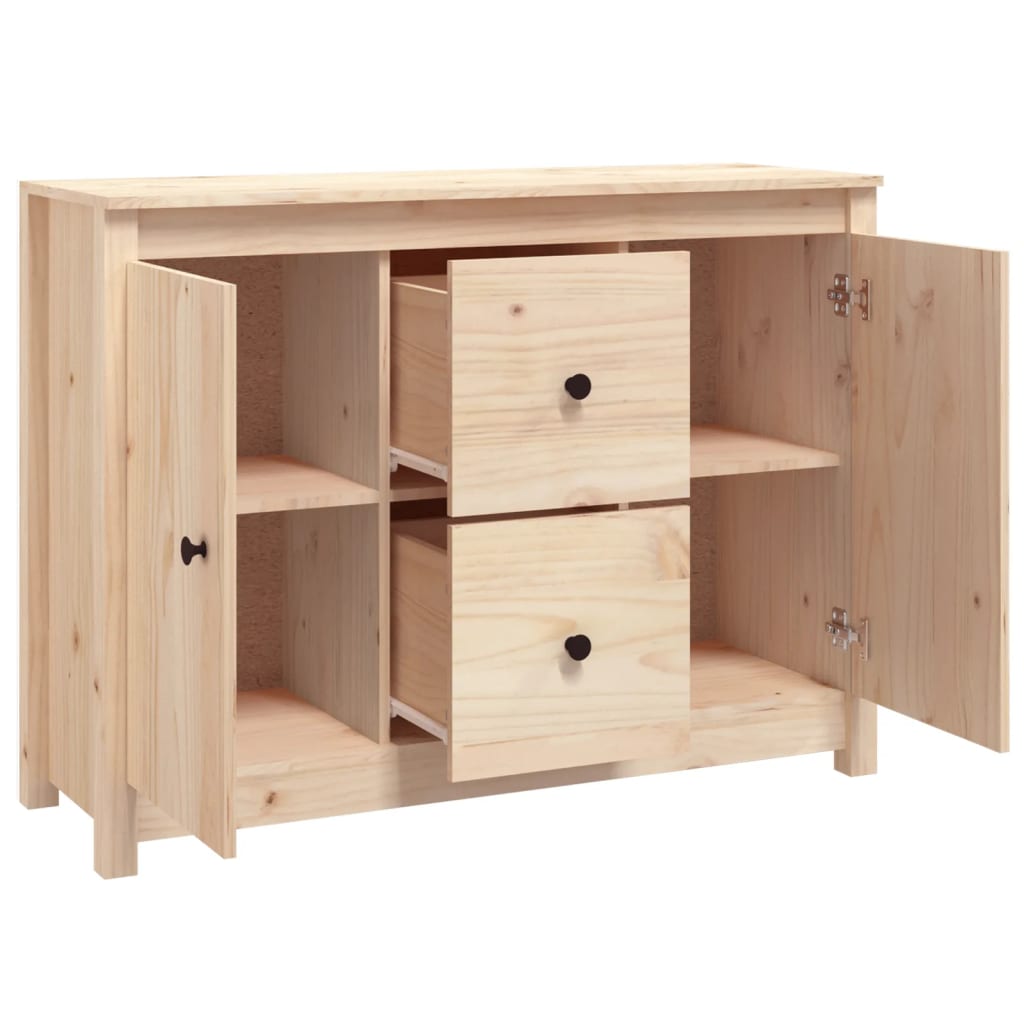 Buffet 100x35x74 cm Bois massif de pin - XIOS