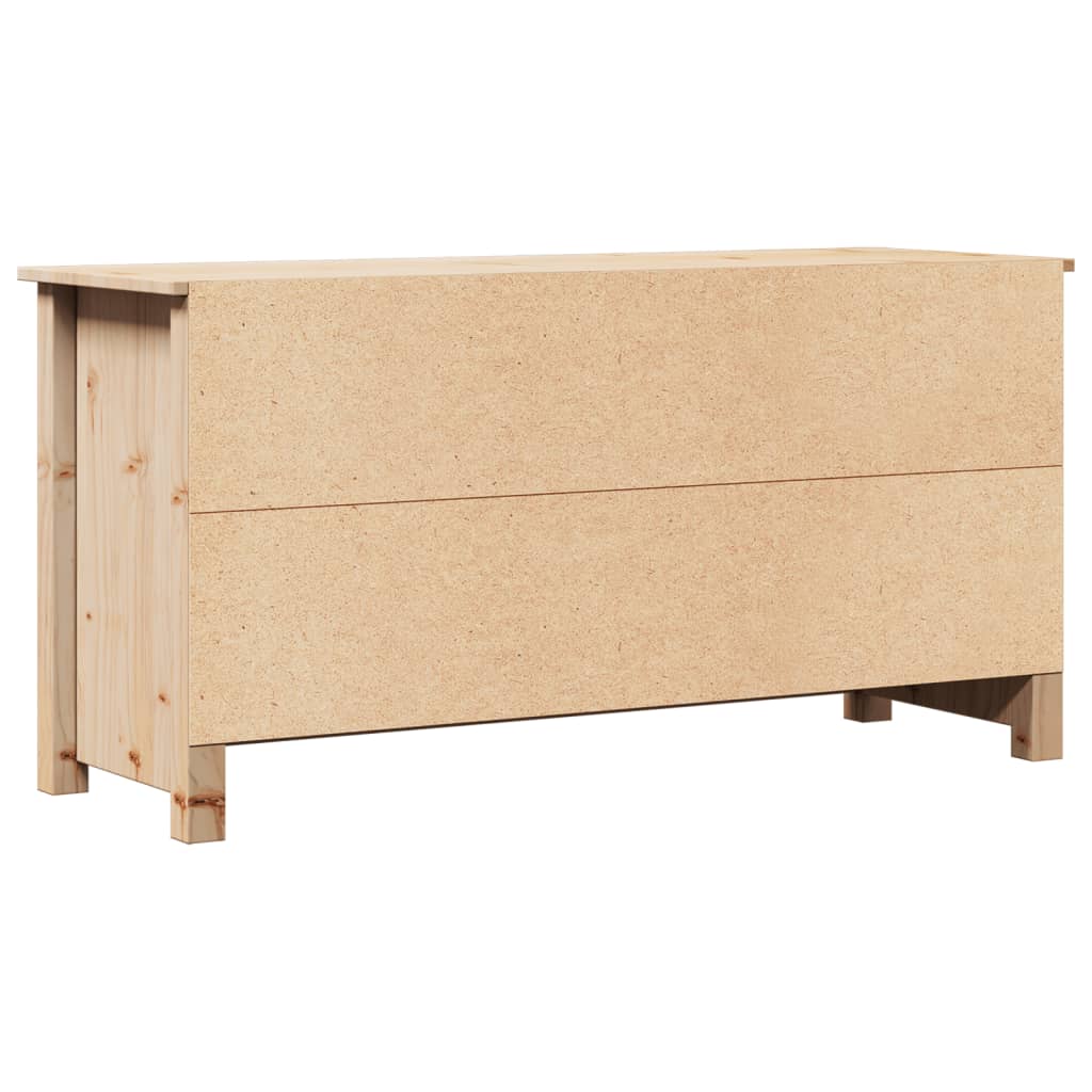 Meuble TV 103x36,5x52 cm Bois de pin massif - XIOS