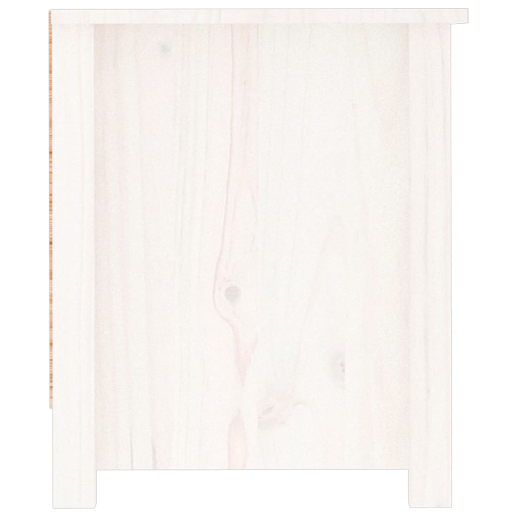 Armoire à chaussures Blanc 110x38x45,5 cm Bois de pin massif - XIOS