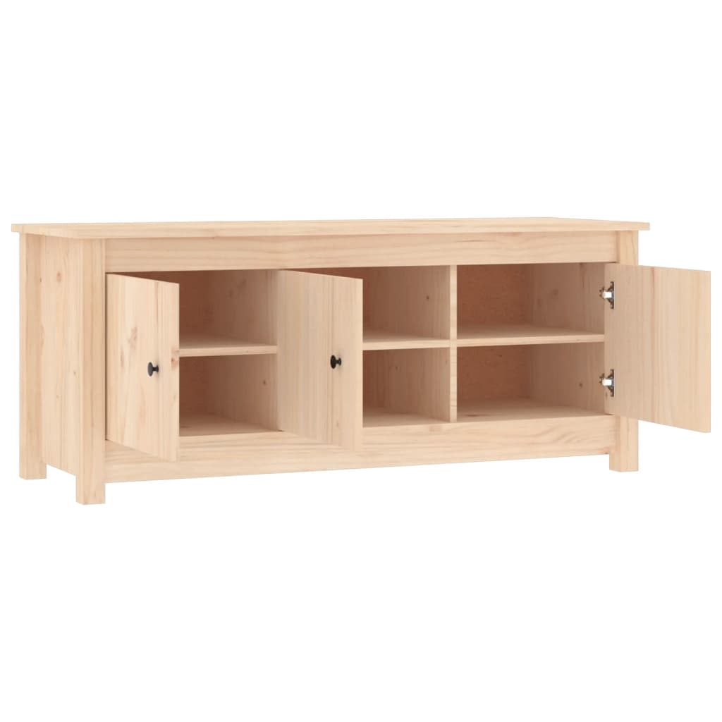 Armoire à chaussures 110x38x45,5 cm Bois de pin massif - XIOS