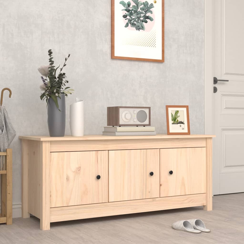 Armoire à chaussures 110x38x45,5 cm Bois de pin massif - XIOS