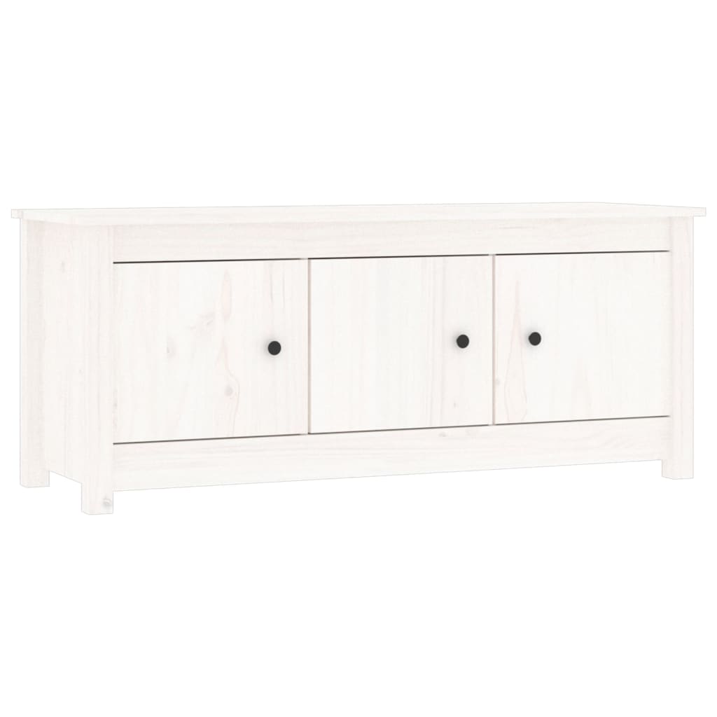 Armoire à chaussures Blanc 110x38x45,5 cm Bois de pin massif - XIOS