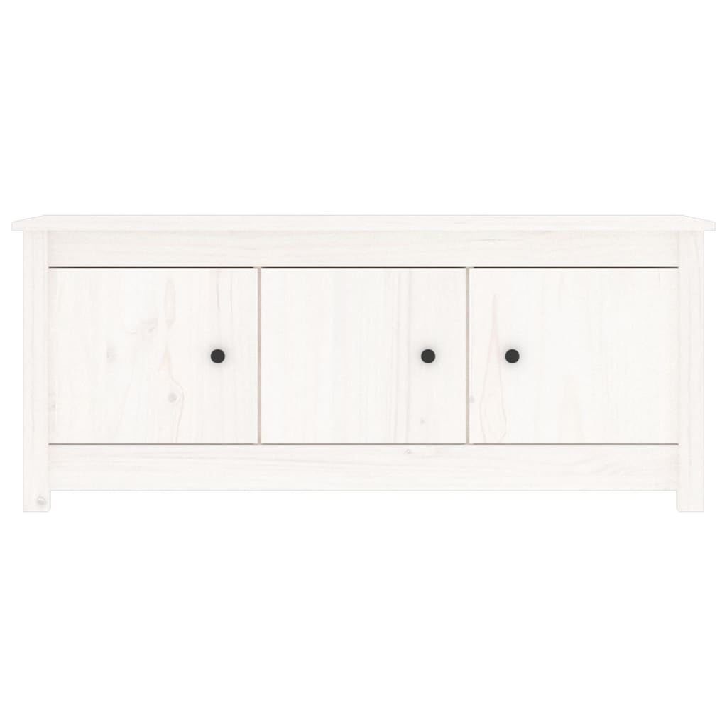 Armoire à chaussures Blanc 110x38x45,5 cm Bois de pin massif - XIOS