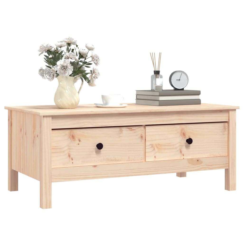 Table basse 100x50x40 cm Bois massif de pin - XIOS
