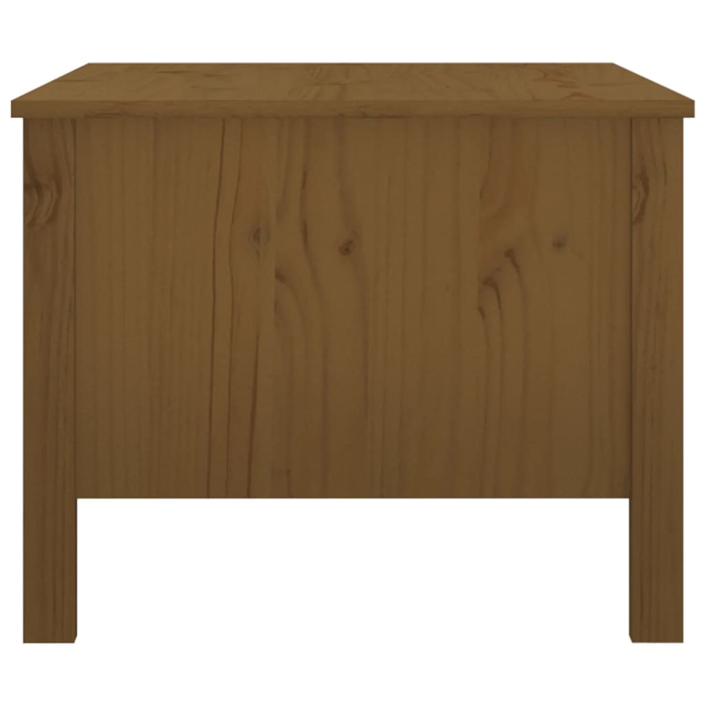 Table basse Marron miel 100x50x40 cm Bois massif de pin - XIOS