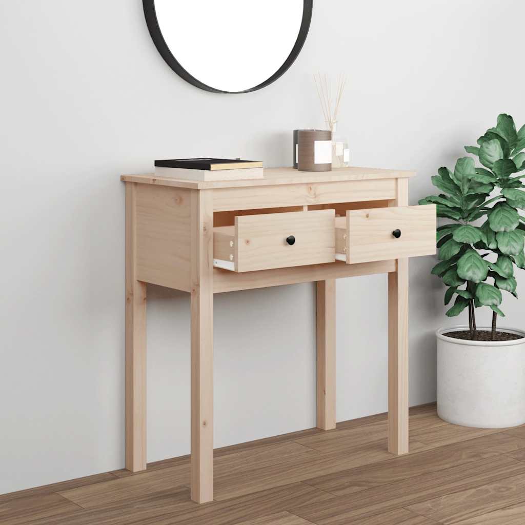 Table console 70x35x75 cm Bois massif de pin - XIOS