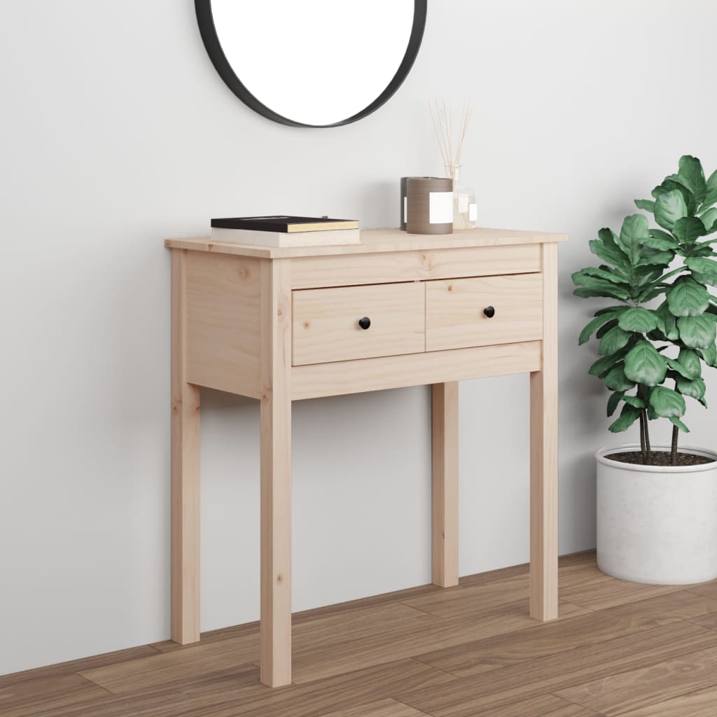 Table console 70x35x75 cm Bois massif de pin - XIOS