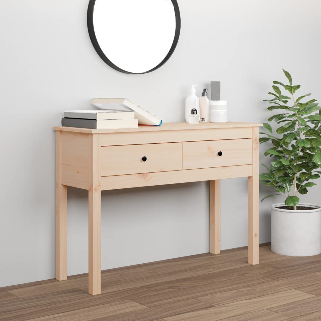 Table console 100x35x75 cm Bois massif de pin - XIOS