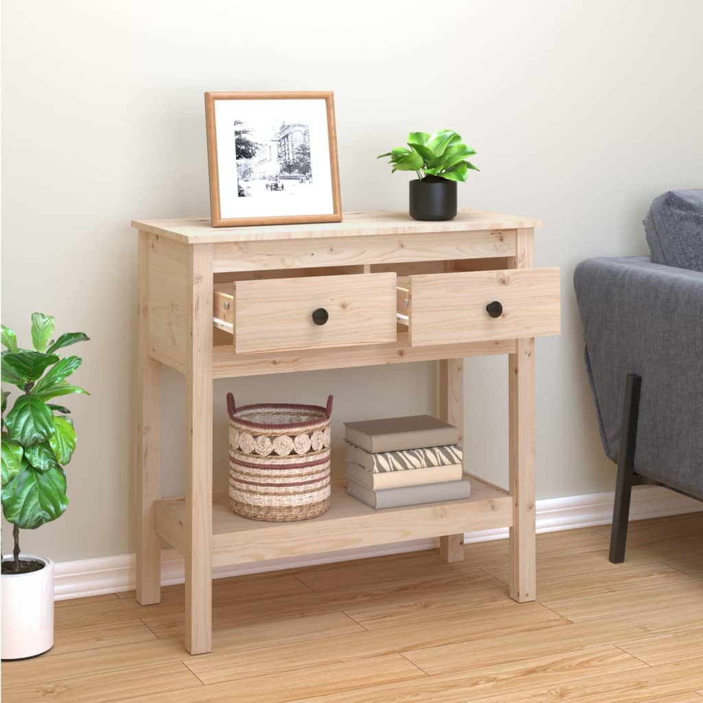 Table console 75x35x75 cm Bois massif de pin - XIOS