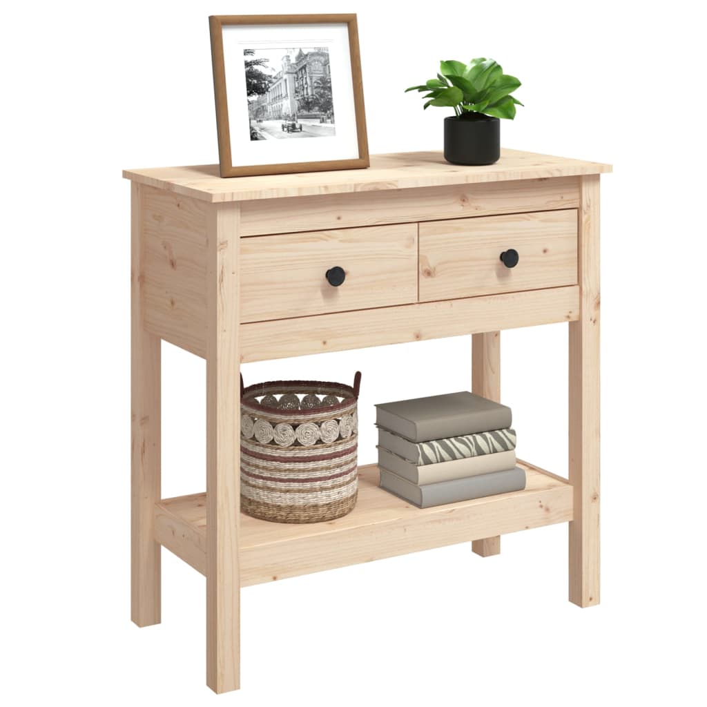 Table console 75x35x75 cm Bois massif de pin - XIOS