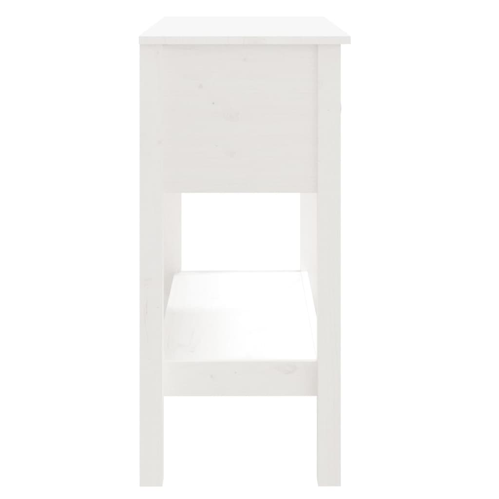 Table console Blanc 75x35x75 cm Bois massif de pin - XIOS