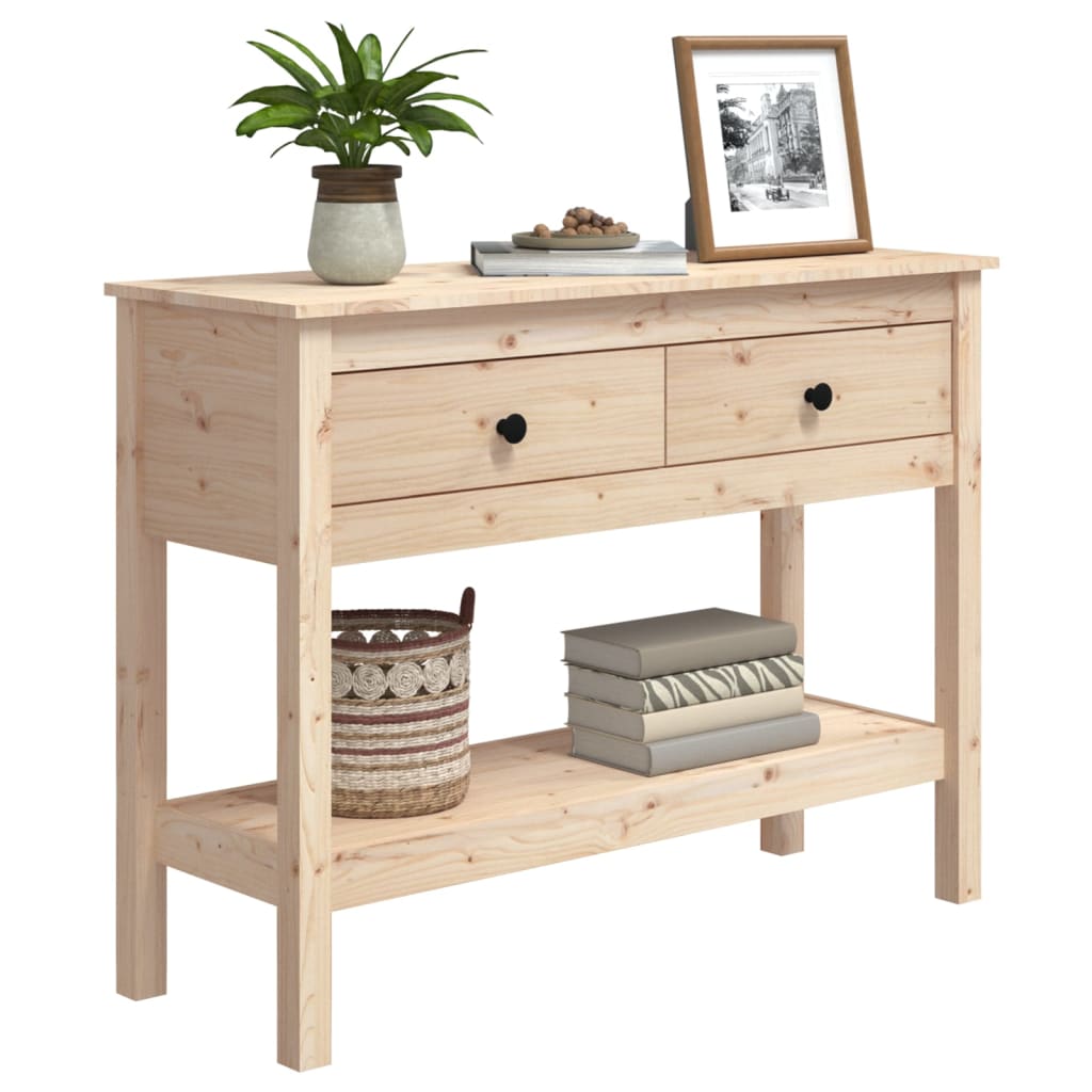 Table console 100x35x75 cm Bois massif de pin - XIOS